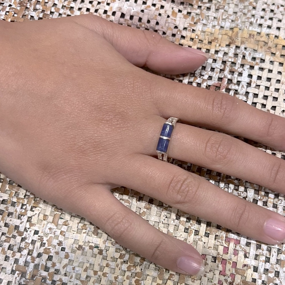 Sterling Silver Blue Lapis Ring